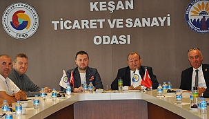 BİGA TSO HEYETİNDEN KEŞAN TİCARET VE SANAYİ ODASI'NA ZİYARET 
