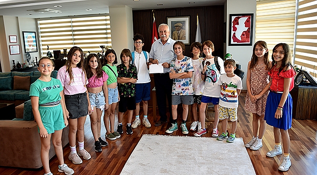 GÜZELYALI ÇOCUKLARINDAN BAŞKAN GÖKHAN'A MEKTUP