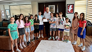 GÜZELYALI ÇOCUKLARINDAN BAŞKAN GÖKHAN'A MEKTUP