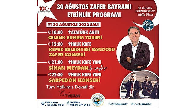 KEPEZ'DE ZAFER BAYRAMI COŞKUSU YAŞANACAK