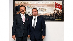 ŞADAN DOĞAN, TOBB BAŞKANI İLE GÖRÜŞTÜ