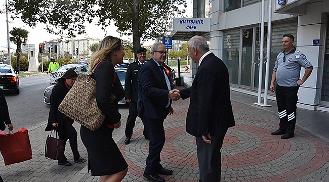 BAŞKAN GÖKHAN KONUKLARINI AĞIRLADI