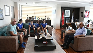 BAŞKAN GÖKHAN KONUKLARINI AĞIRLADI