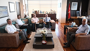 BAŞKAN GÖKHAN KONUKLARINI AĞIRLADI