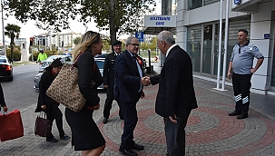 BAŞKAN GÖKHAN KONUKLARINI AĞIRLADI