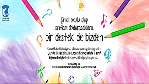 BİR DESTEK DE ÇANAKKALE BELEDİYESİ'NDEN