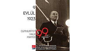 CHP'Lİ ERKEK'TEN 9 EYLÜL MESAJI