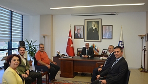 HALK BANKASI ÇANAKKALE ŞUBE MÜDÜRÜ ÇTSO YÖNETİM KURULUNU ZİYARET ETTİ