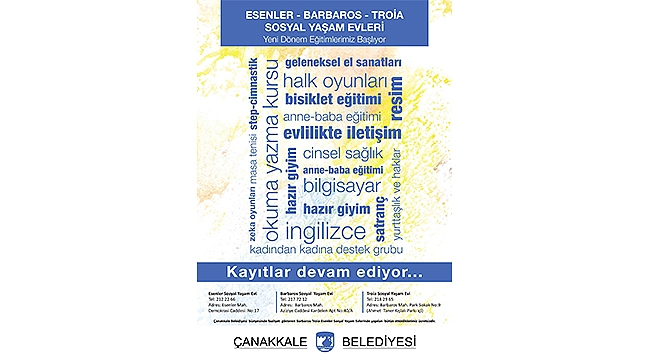 SOSYAL YAŞAM EVLERİ'NDE YENİ DÖNEM KAYITLARI BAŞLADI