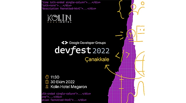 ÇANAKKALE'DE DEVFEST HEYECANI BAŞLIYOR