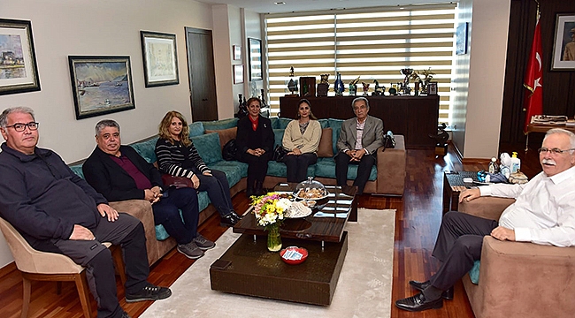 BAŞKAN GÖKHAN KONUKLARINI AĞIRLADI