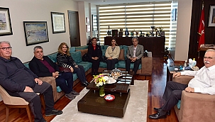 BAŞKAN GÖKHAN KONUKLARINI AĞIRLADI