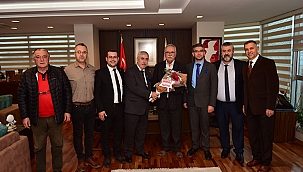 BAŞKAN GÖKHAN KONUKLARINI AĞIRLADI