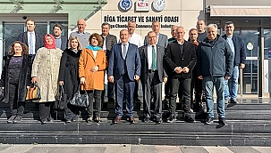 İYİ PARTİ'DEN BİGA TSO'YA HAYIRLI OLSUN ZİYARETİ