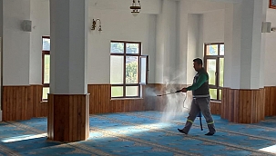 KEPEZ'DE CAMİLER DEZENFEKTE EDİLDİ