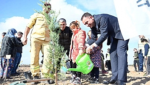 MİLLİ AĞAÇLANDIRMA GÜNÜ'NDE FİDANLAR TOPRAKLA BULUŞTURULDU
