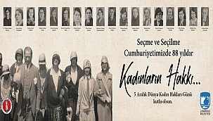 BAŞKAN GÖKHAN'IN 5 ARALIK KADIN HAKLARI GÜNÜ MESAJI