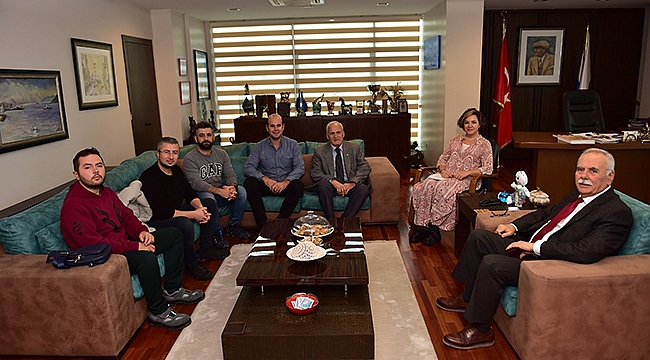 BAŞKAN GÖKHAN KONUKLARINI AĞIRLADI