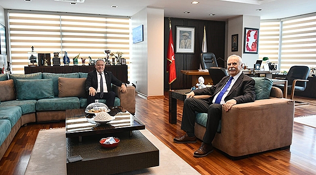 BAŞKAN GÖKHAN KONUKLARINI AĞIRLADI