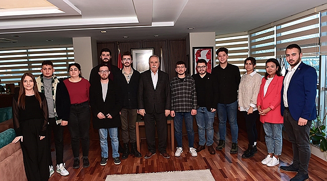 BAŞKAN GÖKHAN KONUKLARINI AĞIRLADI
