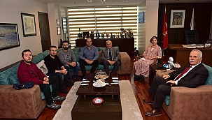 BAŞKAN GÖKHAN KONUKLARINI AĞIRLADI