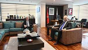 BAŞKAN GÖKHAN KONUKLARINI AĞIRLADI