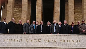 BİGA TSO HEYETİ ANITKABİR'İ ZİYARET ETTİ