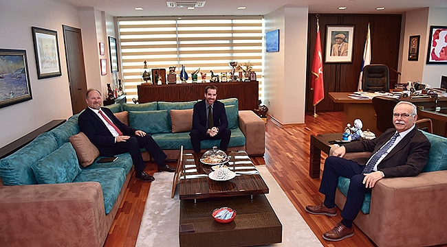 AVUSTRALYA ÇANAKKALE KONSOLOSU HALL, BAŞKAN GÖKHAN'I ZİYARET ETTİ