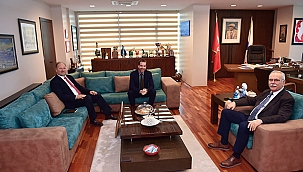 AVUSTRALYA ÇANAKKALE KONSOLOSU HALL, BAŞKAN GÖKHAN'I ZİYARET ETTİ