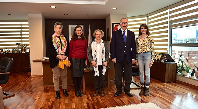 BAŞKAN GÖKHAN, CHP YOKSULLUK OFİSİ KOORDİNATÖRÜ HACER FOGGO'YU AĞIRLADI