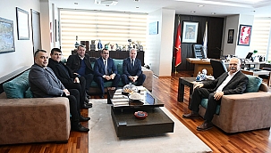 BAŞKAN GÖKHAN KONUKLARINI AĞIRLADI