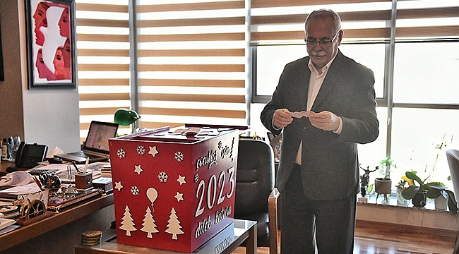 BAŞKAN GÖKHAN YENİ YIL DİLEK KUTUSUNU AÇTI