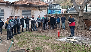 BİGA İTFAİYESİ'NDEN YANGIN EĞİTİMİ VE TATBİKATI 