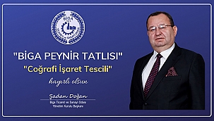 "BİGA PEYNİR TATLISI" COĞRAFİ İŞARET TESCİLİ'Nİ ALDI