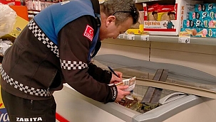 BİGA ZABITASI'NDAN ZİNCİR MARKETLERE DENETİM 