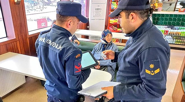 SAHİL GÜVENLİK'TEN DENETİM