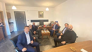 VALİ AKTAŞ, ÇANAKKALE MÜTEAHHİTLER BİRLİĞİ DERNEĞİNİ ZİYARET ETTİ