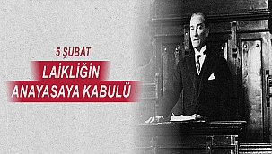 BAŞKAN GÖKHAN'IN LAİKLİK İLKESİNİN ANAYASAYA KABULÜNÜN YILDÖNÜMÜ MESAJI