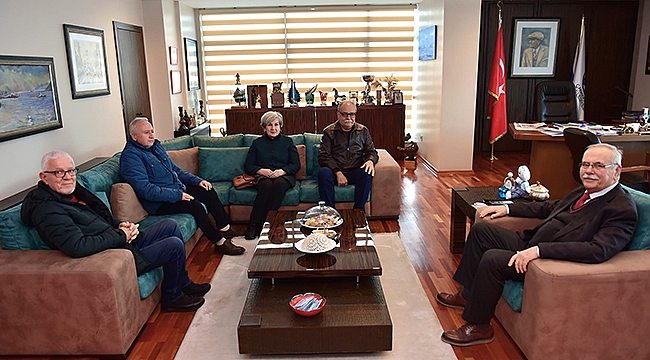 BAŞKAN GÖKHAN KONUKLARINI AĞIRLADI