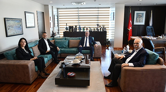 BAŞKAN GÖKHAN KONUKLARINI AĞIRLADI