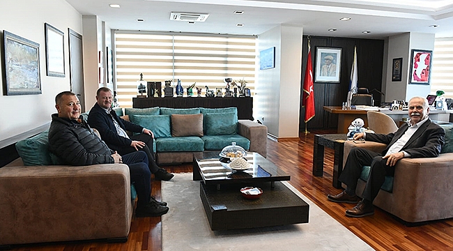 BAŞKAN GÖKHAN KONUKLARINI AĞIRLADI