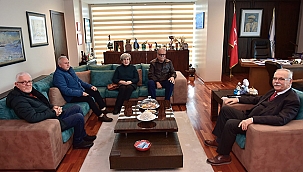 BAŞKAN GÖKHAN KONUKLARINI AĞIRLADI