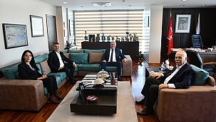 BAŞKAN GÖKHAN KONUKLARINI AĞIRLADI