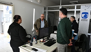 BAŞKAN GÖKHAN MİSAFİR KART ÇALIŞMALARINI İNCELEDİ