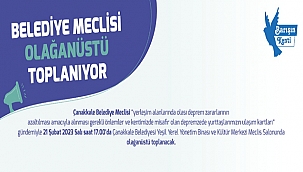 BELEDİYE MECLİSİ OLAĞANÜSTÜ TOPLANIYOR