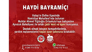 BELEDİYELER DEPREMZEDELER İÇİN BİR ARADA