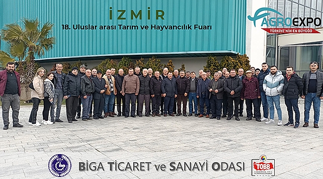 BİGA TSO ÜYELERİ AGROEXPO FUARI'NI ZİYARET ETTİ