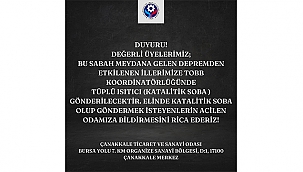 BÖLGEYE KATALİTİK SOBA GÖNDERİLECEK