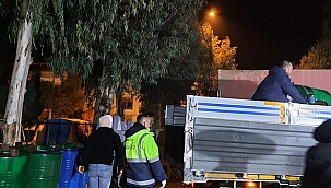 ÇADIRLAR VE SOBALAR AFET BÖLGESİNE ULAŞTI