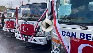 ÇAN BELEDİYESİ HİZMET ARACLARINI TANITTI